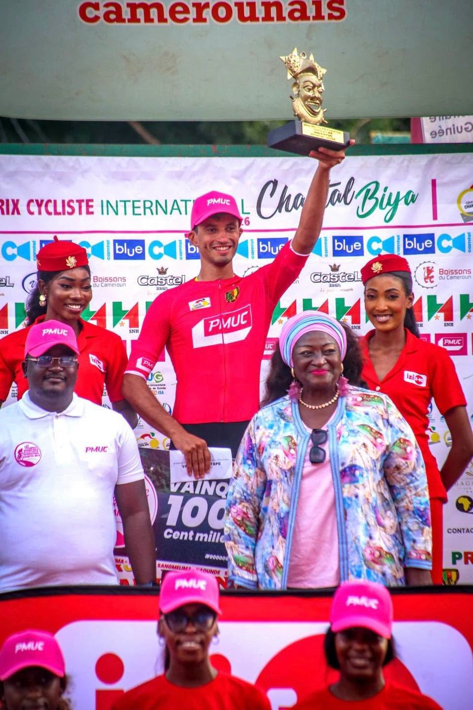 Vainqueur du Maillot Rose PMUC · Trophée et prime officielle d'étape