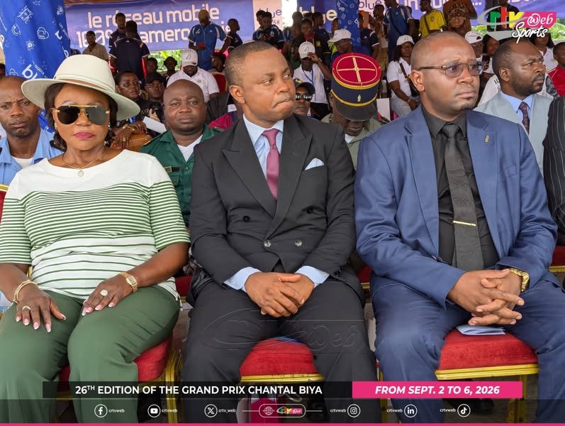 Cérémonie de remise des prix Étape 4 Meyomessala Grand Stand Autorités Locales et Administratives Sud Grand Prix Chantal Biya 2026