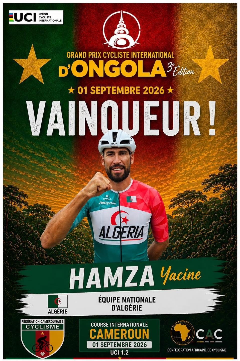 Affiche Officielle Vainqueur Yacine HAMZA
