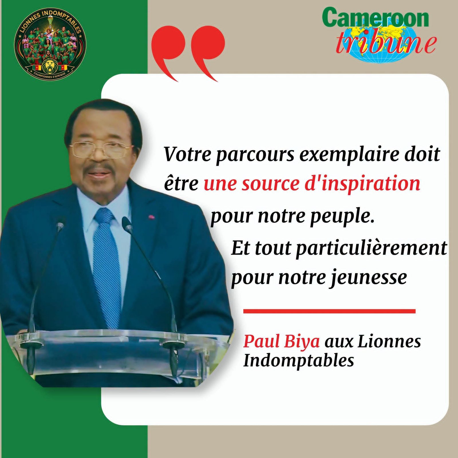 S.E. Paul BIYA — Président de la République du Cameroun